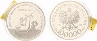 Polen 100000 Zloty Silber 1991 Flugabwehr um die Schlacht von Tobruk