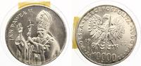 Polen 10000 Zloty Silber 1987 Papst Johannes Paul II