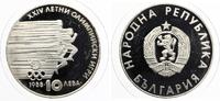 BULGARIEN 10 Leva 1988 Silber PP Olympiade Seoul - Läufer