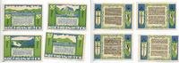 Königswinter Bank u. Honnefer Voksbank 4 x 50 Pfennig Mehl 730.4b -