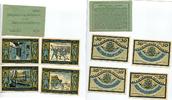 Lütjenburg Spar Leihkasse 4 x 50 Pfennig + Geldtüte Mehl 842.2 sämisch -