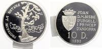 ANDORRA 10 Diners 1993 Protect our World Silber