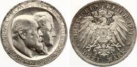 3 Mark Württemberg 1911 Silbernen Hochzeit hohes H Jaeger 177 b