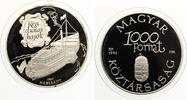 Ungarn 1000 Forint 1995 Donauraddampfer "Hableany" von 1867.