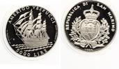 5000 Lire San Marino 1995 Amerigo Vespucci Silber PP