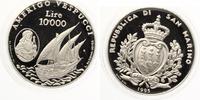 SAN MARINO 10000 Lire 1995 Proof - Silver - Amerigo Vespucci