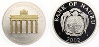 Nauru 10 Dollars 2002 Skulpturmünze Brandenburger Tor -