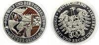 Medaille Silber 333 Der Wolf und die sieben Geisslein Märchen Grimm 6,7g -