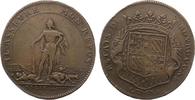 Frankreich Kupfer Jeton Burgund Wappen Ludwig XIV als Herkules Feuardent 9820 -