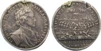 RUSSLAND Peter I der Große 1682-1725 Silbermedaille auf die Schlacht von Poltava -
