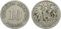  1892 G  10 Pfennig ss selten