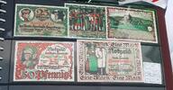Hausberge 25 3 x 50 Pfennig 1 Mark Mehl 585.1 6 Stück -