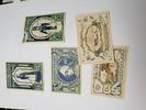 Scheeßel 25 50 75 Pfennig 1 Mark Mehl 1174.1 1174.2 5 Stück 1 Schein kaputt -