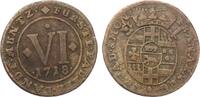 Paderborn Bistum 6 Pfennig Franz Arnold von Wolff-Metternich zur Gracht -