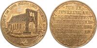 Medaille Nürnberg auf das Richtfest der Friedenskirche Lauer Bronze -