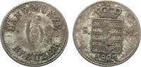 Sachsen Meiningen 6 Kreuzer 1827 Bernhard Erich Freund (1803-1866) -