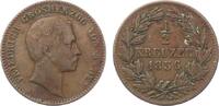 Baden Durlach Cu 1/2 Kreuzer 1856 Friedrich I 1852-1907 -