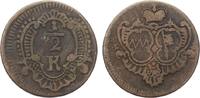 1/2 Kreuzer Würzburg Bistum Adam Friedrich von Seinsheim, -