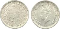 1944 British Indien George VI 1/4 Quarter Rupie ss-vz