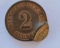 2 Pfennig 2 x Geprägt Fehlprägung -