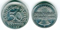 Weimar 50 Pfennig Fehlprägung dezentriert
