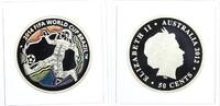 Australien 50 Cents 2012 - Fussball WM 2014 Brasilien - Silber -