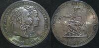 Doppelgulden Habsburg Franz Joseph I. 1848 - 1916 Herinek 824 -