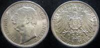 2 Mark Anhalt 1904 Friedrich II zum Regierungsantritt Jaeger 22 -