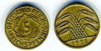Weimar 5 Reichspfennig