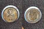 2 Pfennig Probe Schaaf 2/G1 -