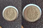 5 Pfennig Fehlprägung Rückseite 2 x geprägt einmal inkus -