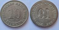 10 Pfennig Fehlprägung Vorderseite 2 x geprägt einmal inkus -