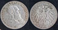 5 Mark Sachsen Meiningen 1901 Jaeger 150 -
