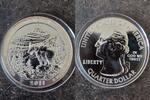 USA 2011 Silber 5 Oz. Glacier Nationalpark Montana 155,5g Silber 999 -