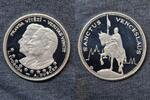 Tschechoslowakei Medaille Alexander Dubcek und Ludvik Svoboda. -