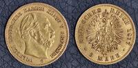 5 Mark Preussen Wilhelm I 1877 B GOLD -