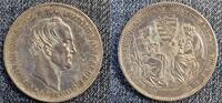 Sachsen Taler 1854 Friedrich August auf den Tod AKS 117 -