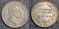 Sachsen Friedrich August I. 1806-1827 1/6 Taler 1827, S, auf seinen Tod -