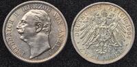 2 Mark Anhalt 1904 Friedrich II zum Regierungsantritt Jaeger 22 -