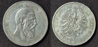 5 Mark Preussen 1888 99 Tage Kaiser Jaeger 99 -