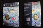 Andorra 2 Euro 2018 70th anniversary Universal Declaration of Human Rights -