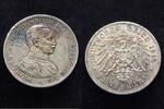 5 Mark Preussen Wilhelm II Büste in Uniform -