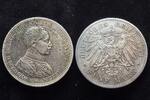 5 Mark Preussen Wilhelm II Büste in Uniform -