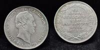 Sachsen 1/6 Taler 1854 Friedrich August II. 1836-1854 auf den Tod -