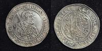  1647  Sachsen 1/4 Taler Johann Georg I Kohl 169 ss aus Fassung kl Lötreste