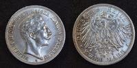 1907 2 Mark Preussen Wilhelm II Jaeger 102 fast prägefrisch