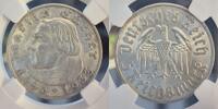 GERMANY 1933F 5 Mark Luther NGC MS 62