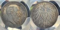 2 Mk 1907 2 Mark Baden Friedrich I Jaeger 32 MS65