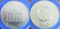 20 Mark 22. November Brandenburger Tor Silber