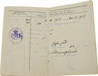 Bayern Militärpass 1874 der 9. Kompagnie 21. Infrantrieregiment Jahresklasse 1909 Nürnberg III-IV